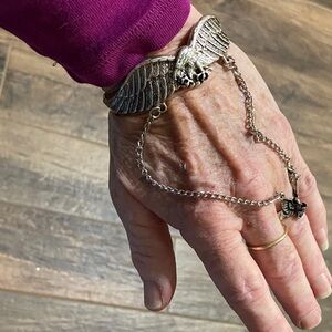 Silver Winged Chain Bracelet